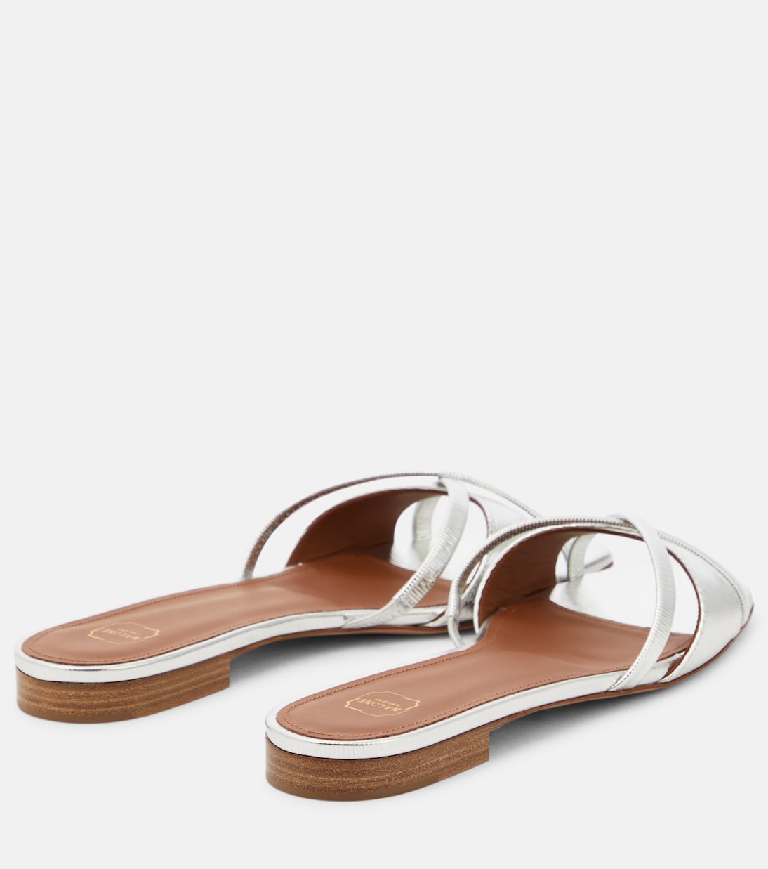 Penn embossed leather slides | Malone Souliers