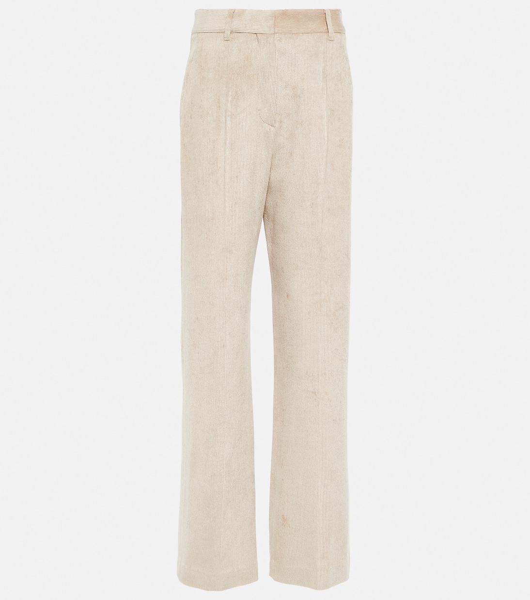 High-rise wide-leg corduroy pants | Brunello Cucinelli