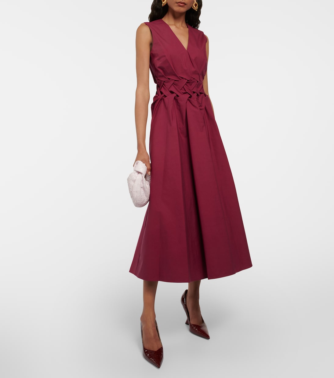 Eifal cotton poplin midi dress | Roksanda