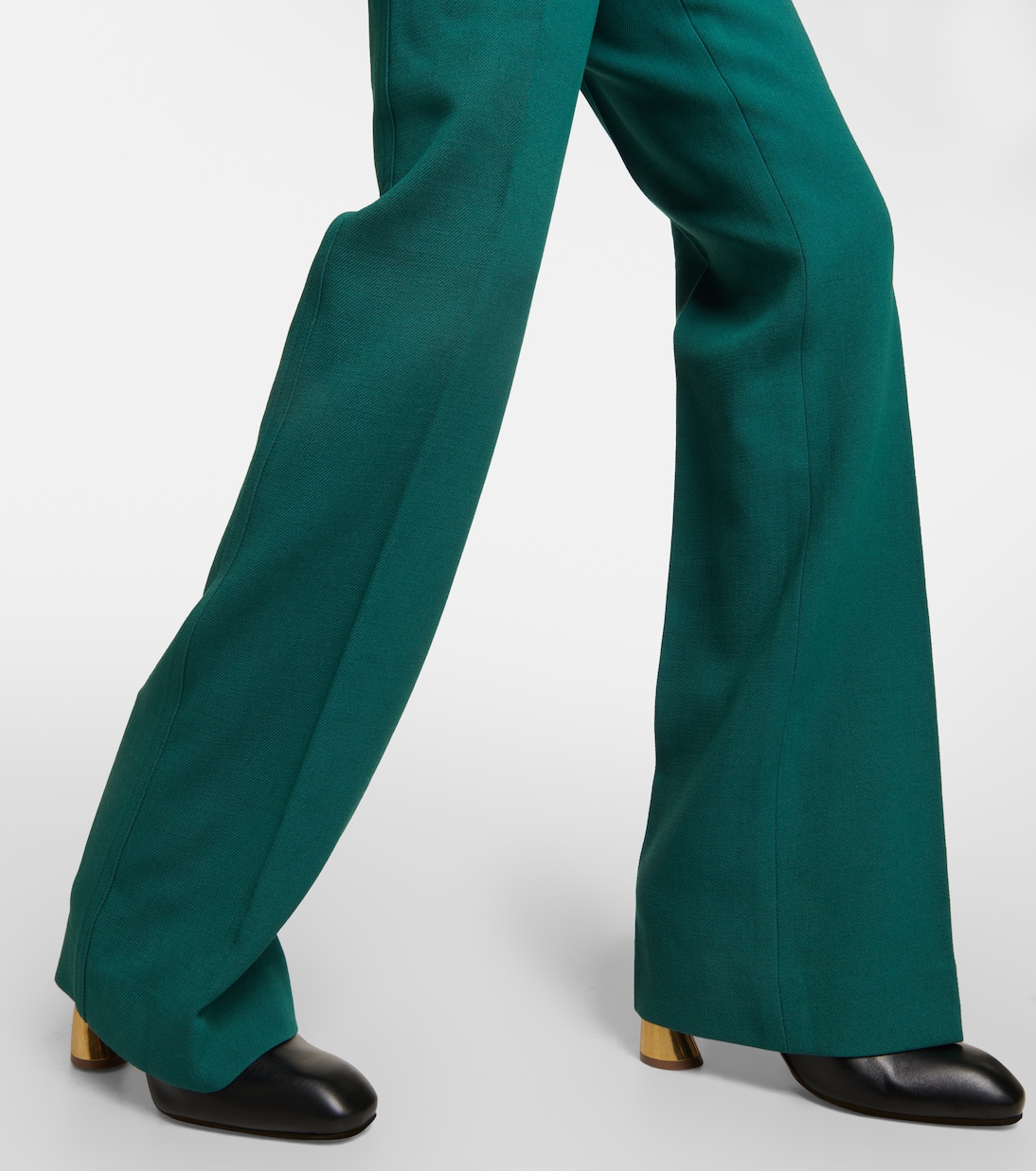 Pantaloni regular a vita alta in lana | Dries Van Noten