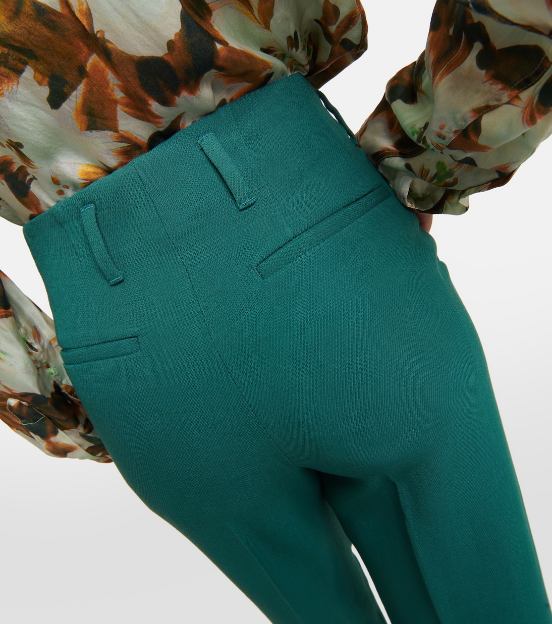 Pantaloni regular a vita alta in lana | Dries Van Noten