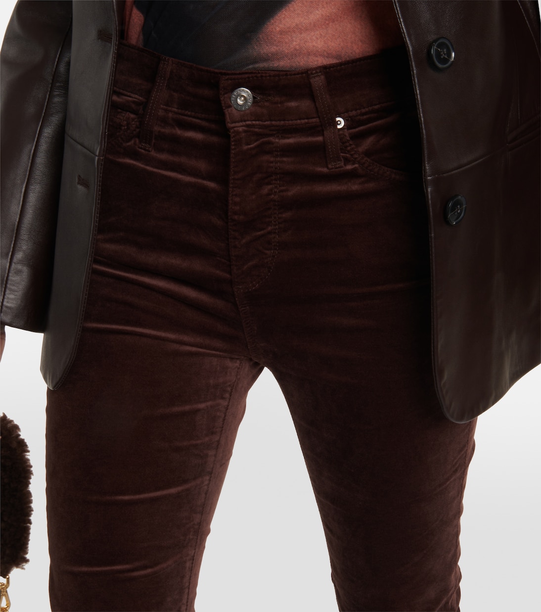 Pantaloni flared Farrah in velluto | AG Jeans