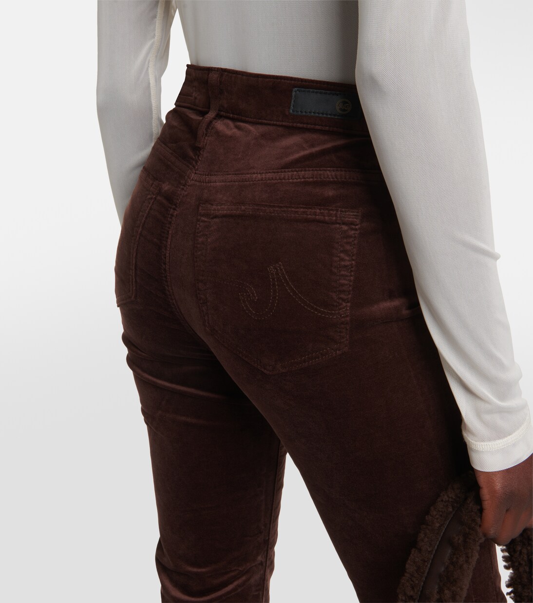Pantaloni flared Farrah in velluto | AG Jeans