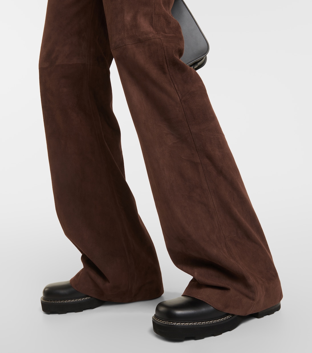 Pantalon évasé Vesta en daim | Gabriela Hearst
