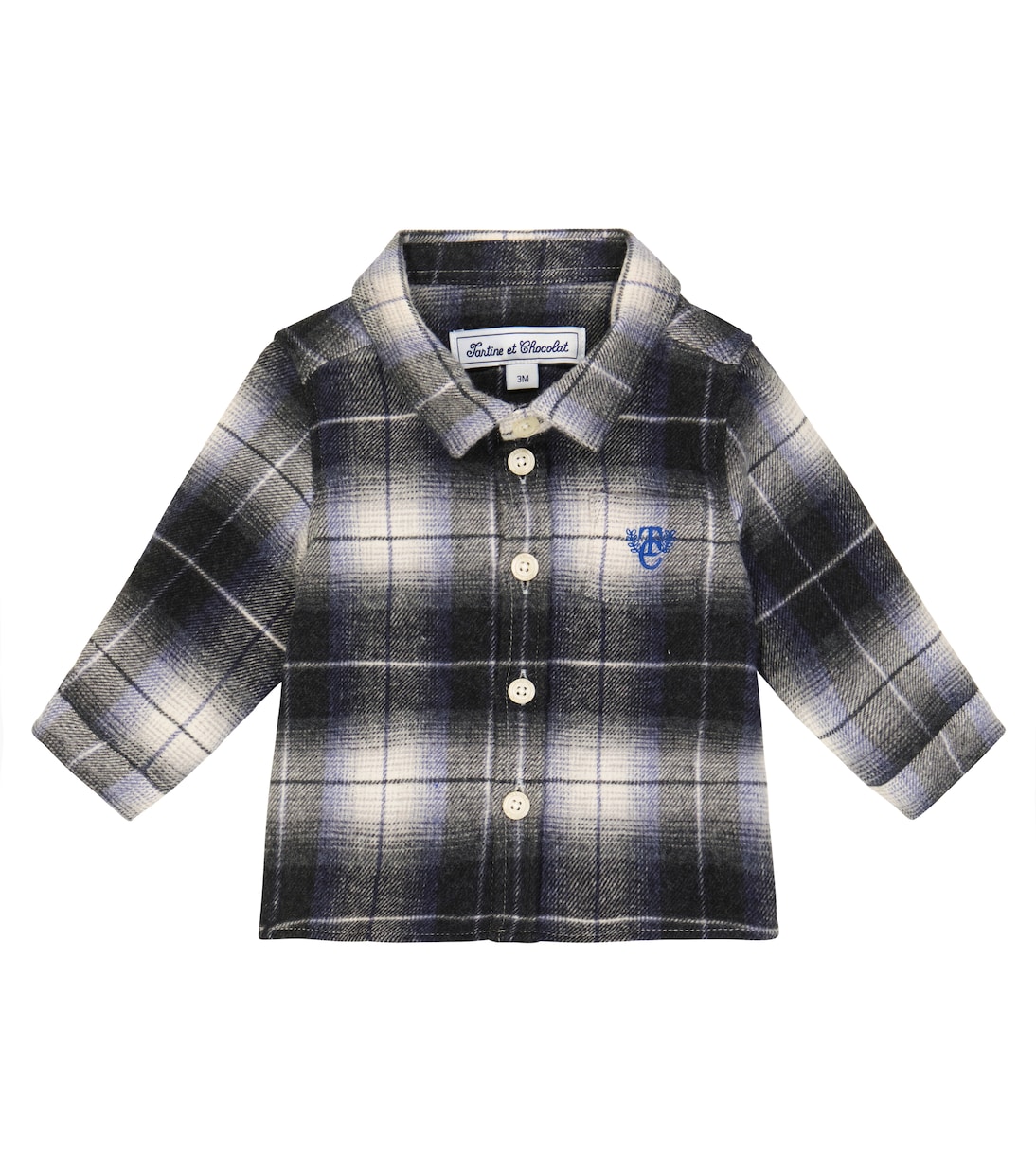 Camisa en franela de algodón a cuadros | Tartine et Chocolat
