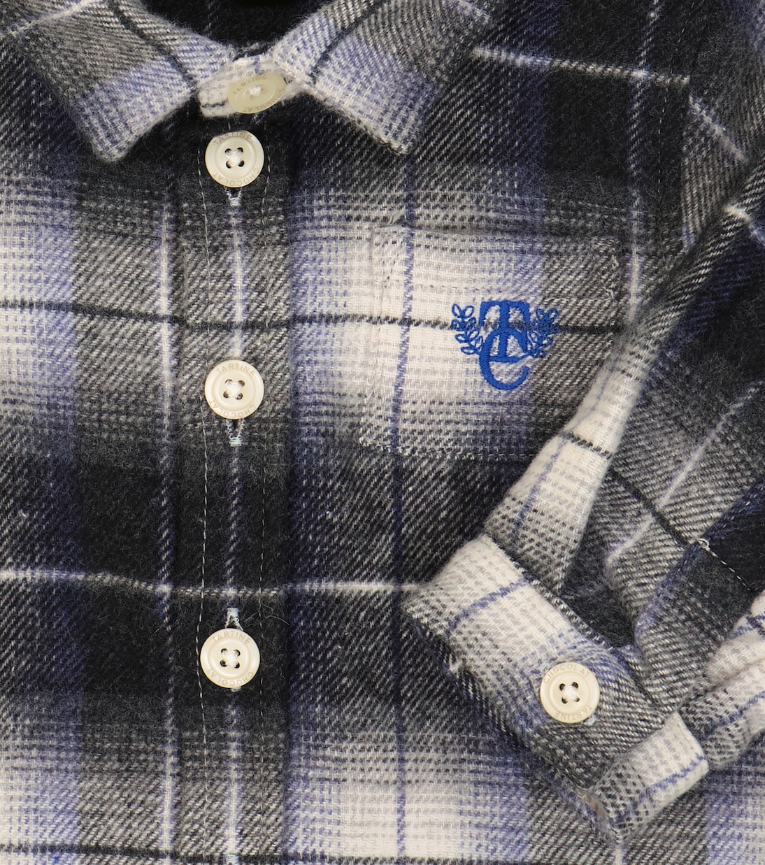 Camisa en franela de algodón a cuadros | Tartine et Chocolat