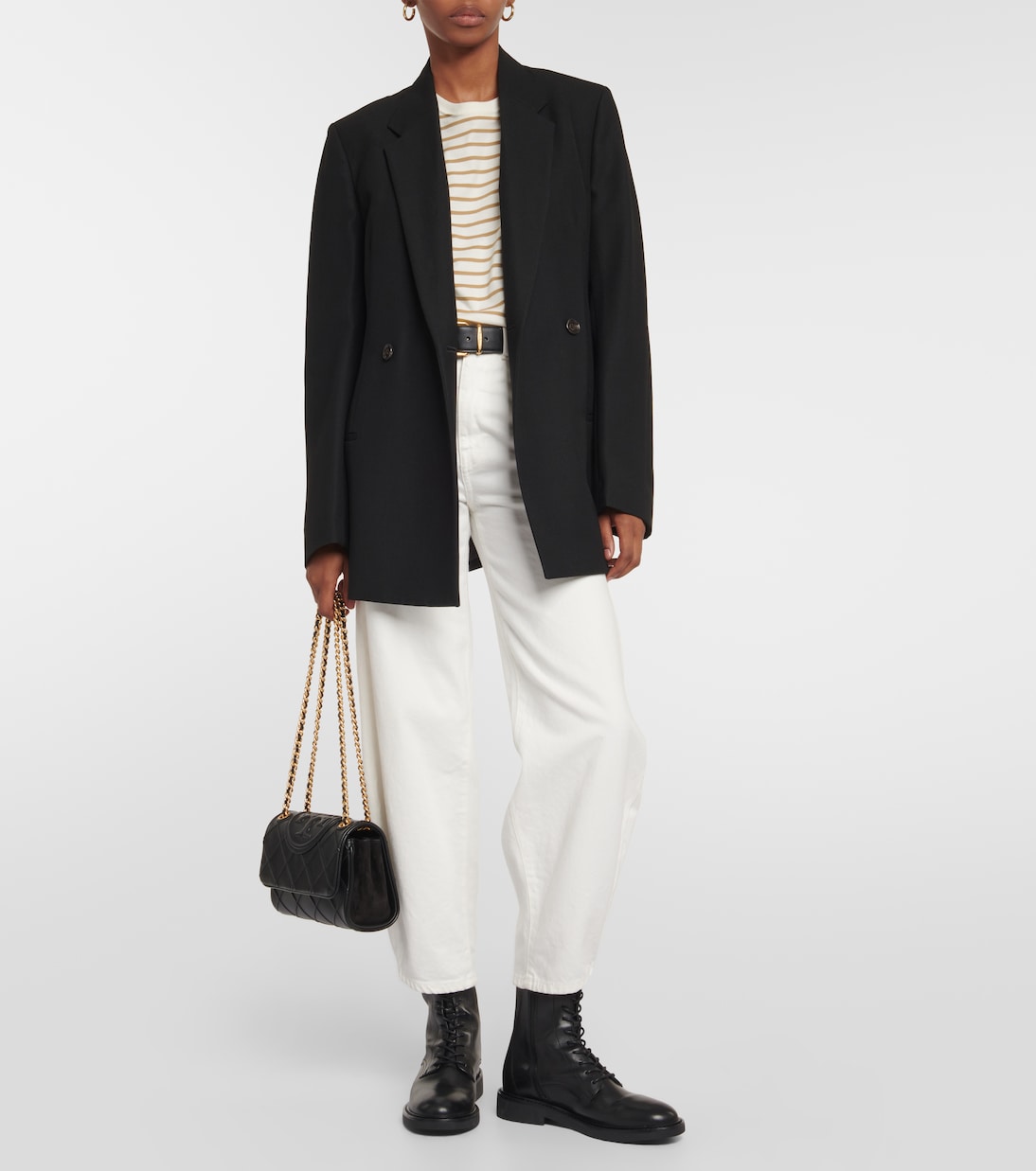 Leather combat boots | Tory Burch
