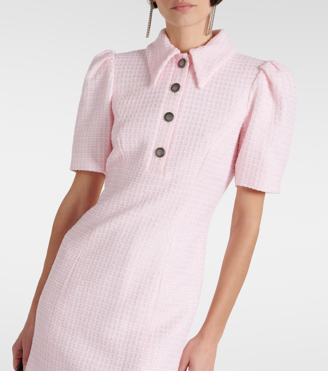 Sequined collared tweed minidress | Alessandra Rich