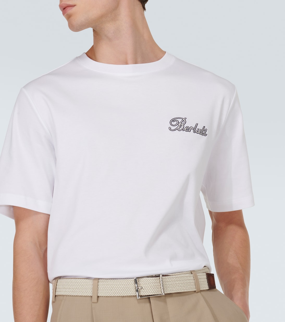 T-shirt Thabor brodé en coton | Berluti