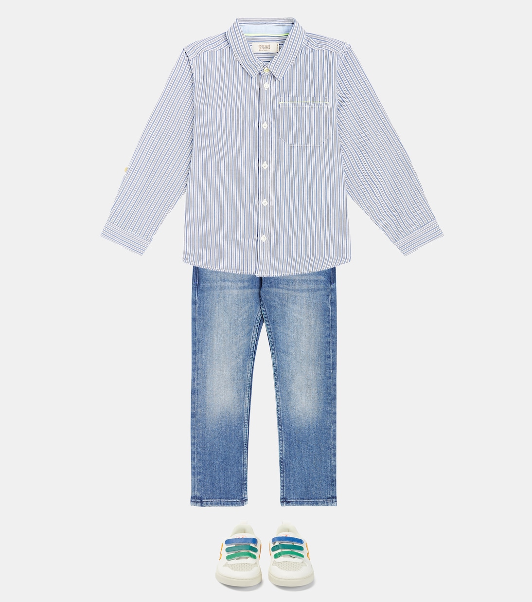 Chemise rayée en coton | Scotch & Soda Kids