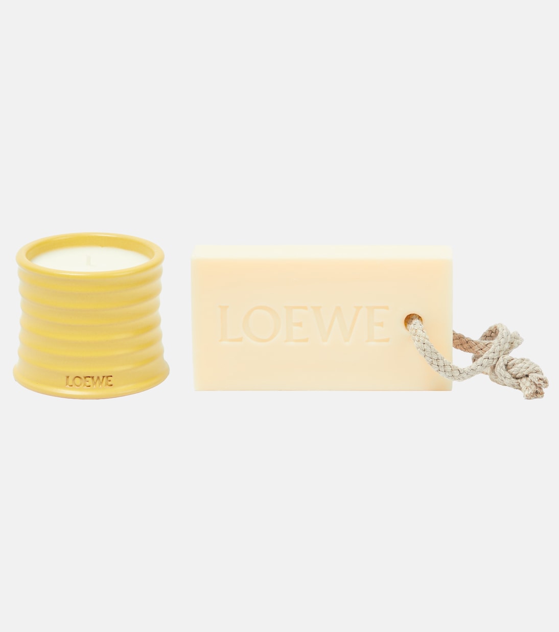 Small scented candle and bar soap set  | Loewe Home Scents