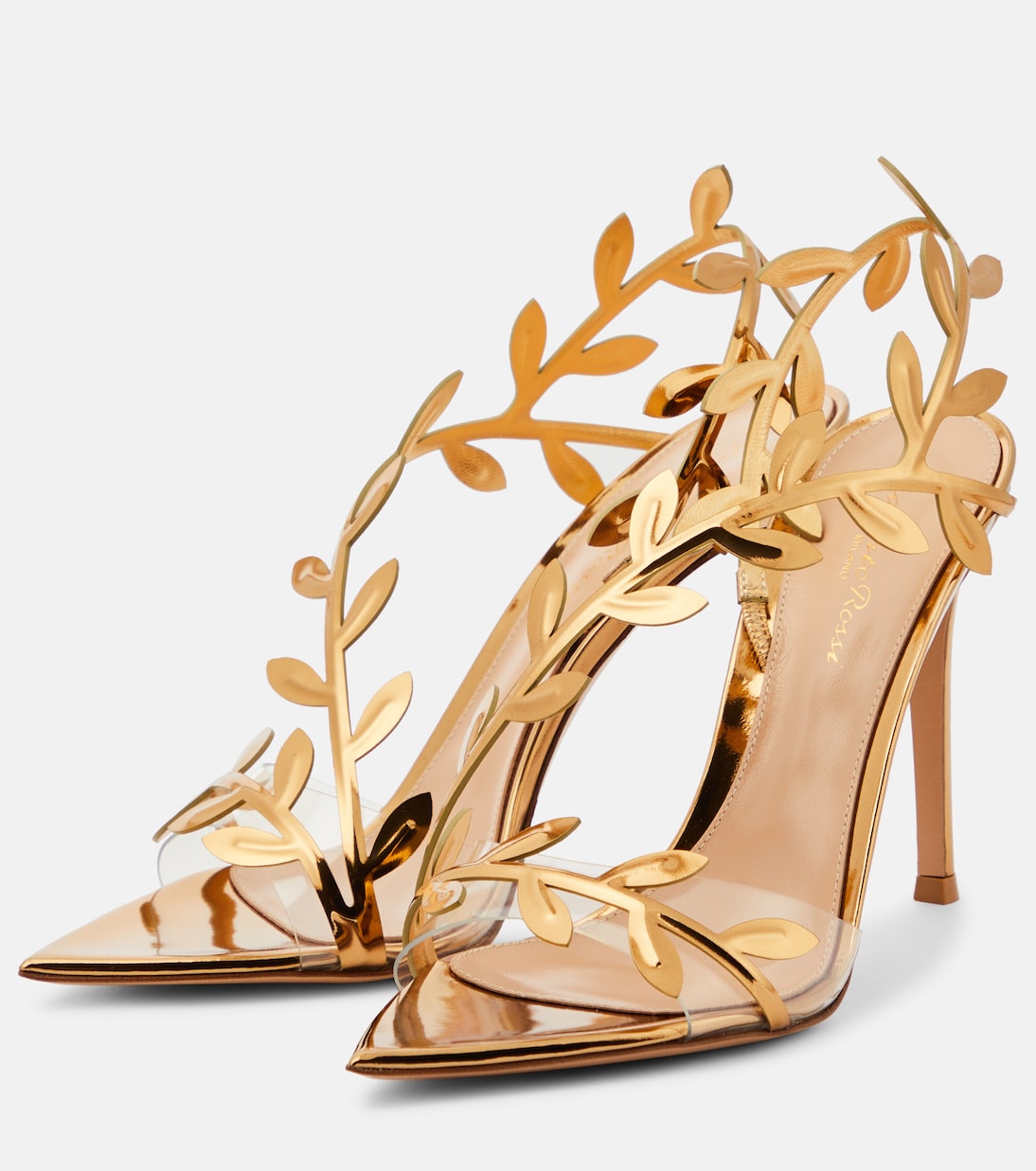 Salones Flavia de piel metalizada | Gianvito Rossi