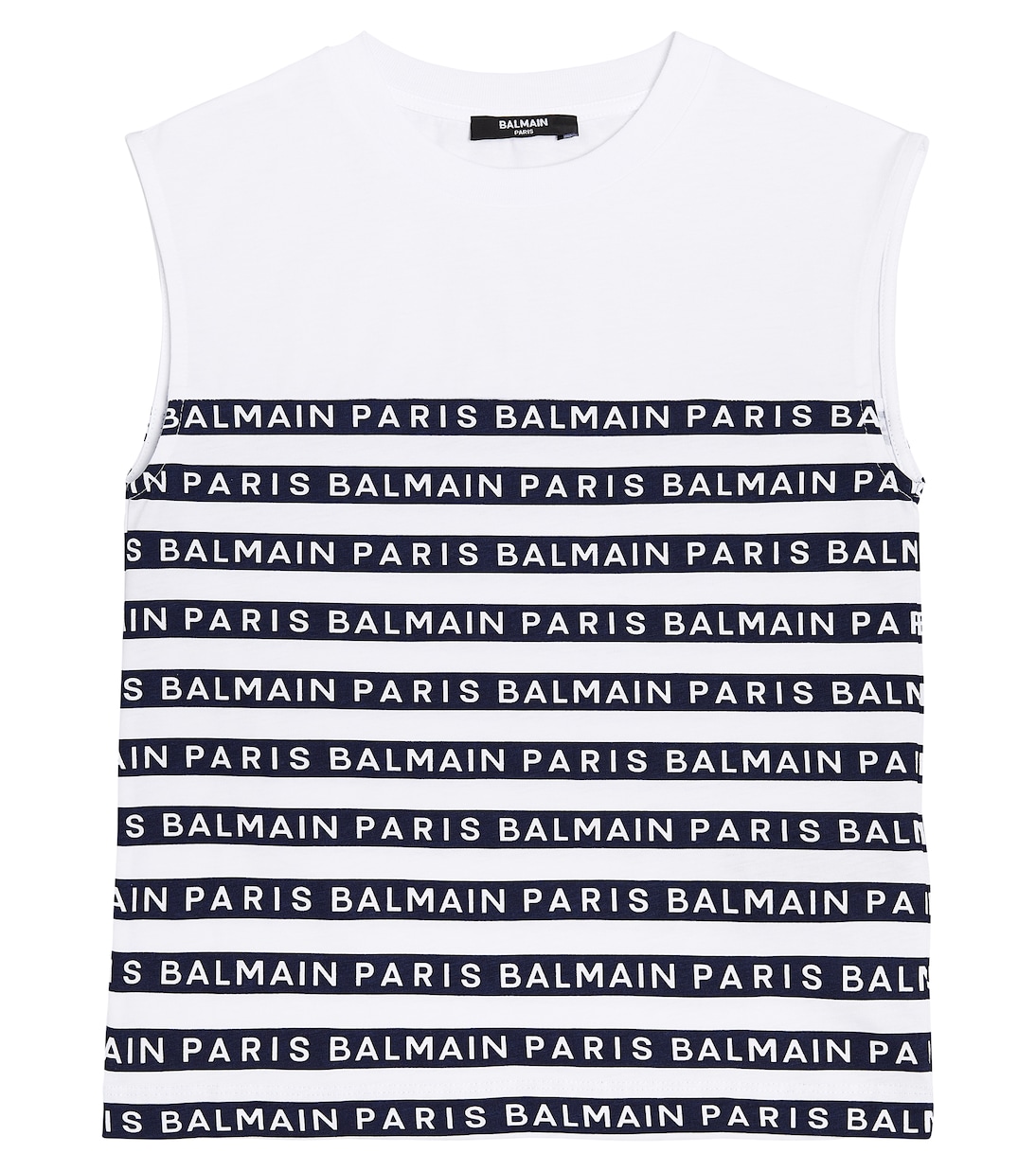Top de algodón a rayas | Balmain Kids