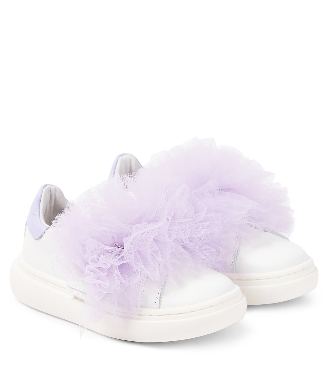 Sneakers in pelle e tulle | Monnalisa