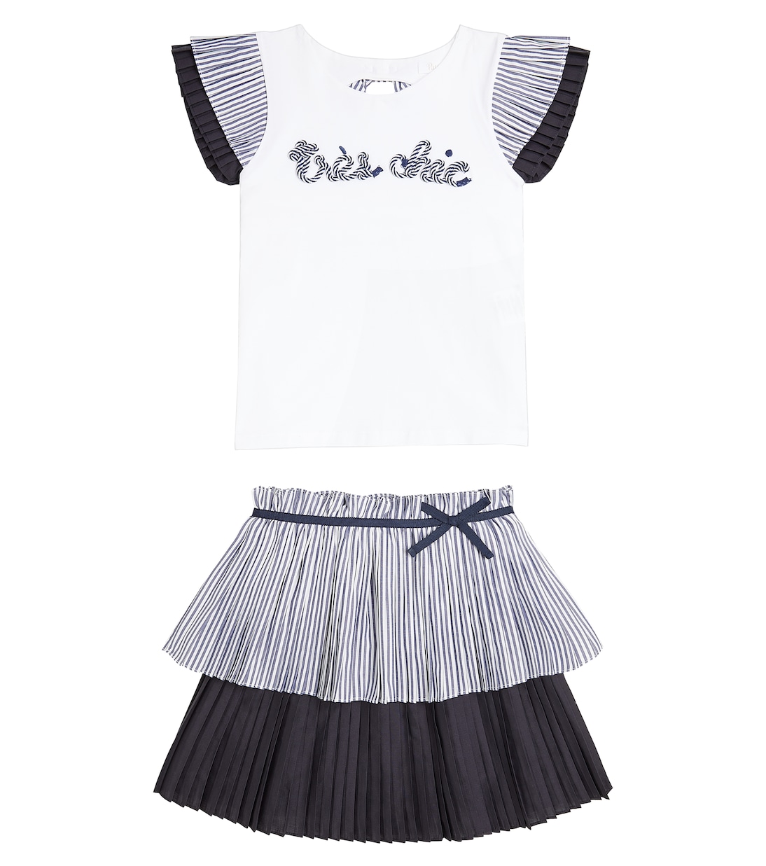 Striped top and skirt set | Patachou