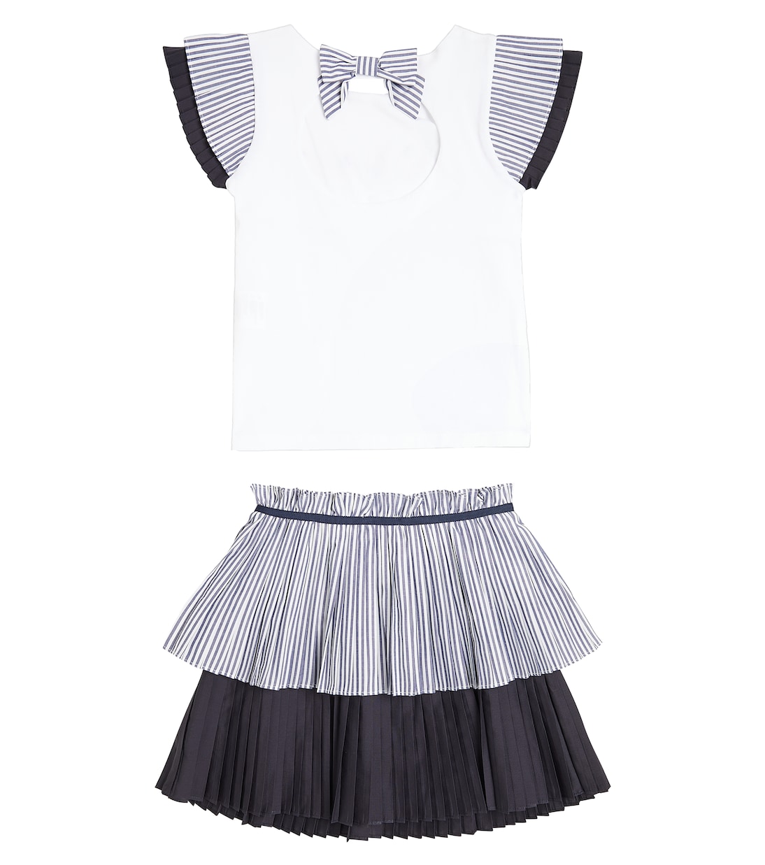 Striped top and skirt set | Patachou