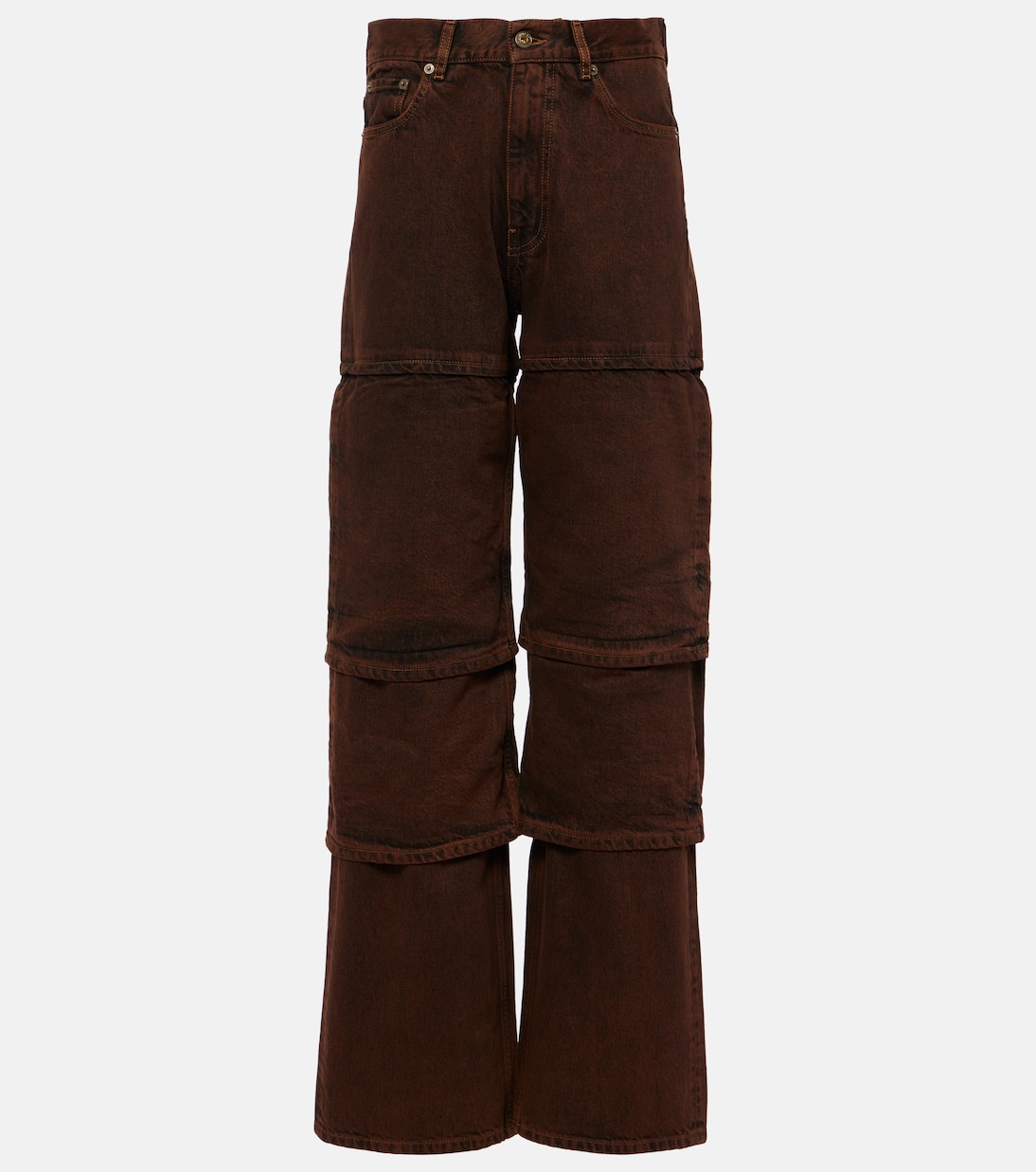Jeans anchos de tiro alto a capas | Y/Project