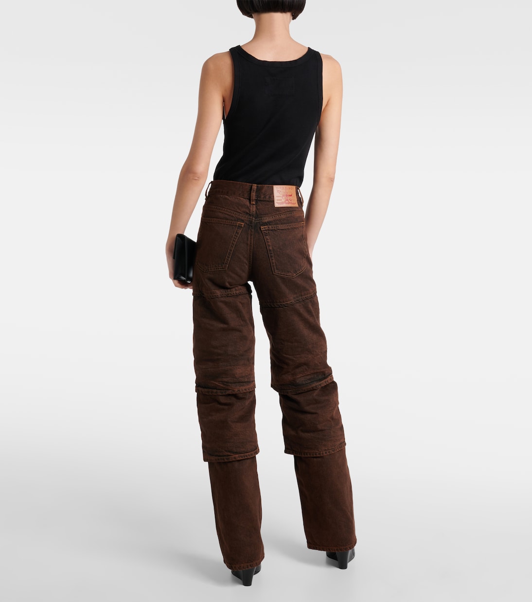 Jeans anchos de tiro alto a capas | Y/Project