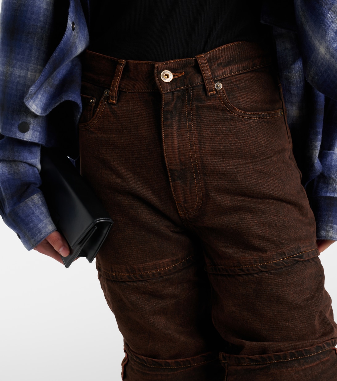 Jeans anchos de tiro alto a capas | Y/Project