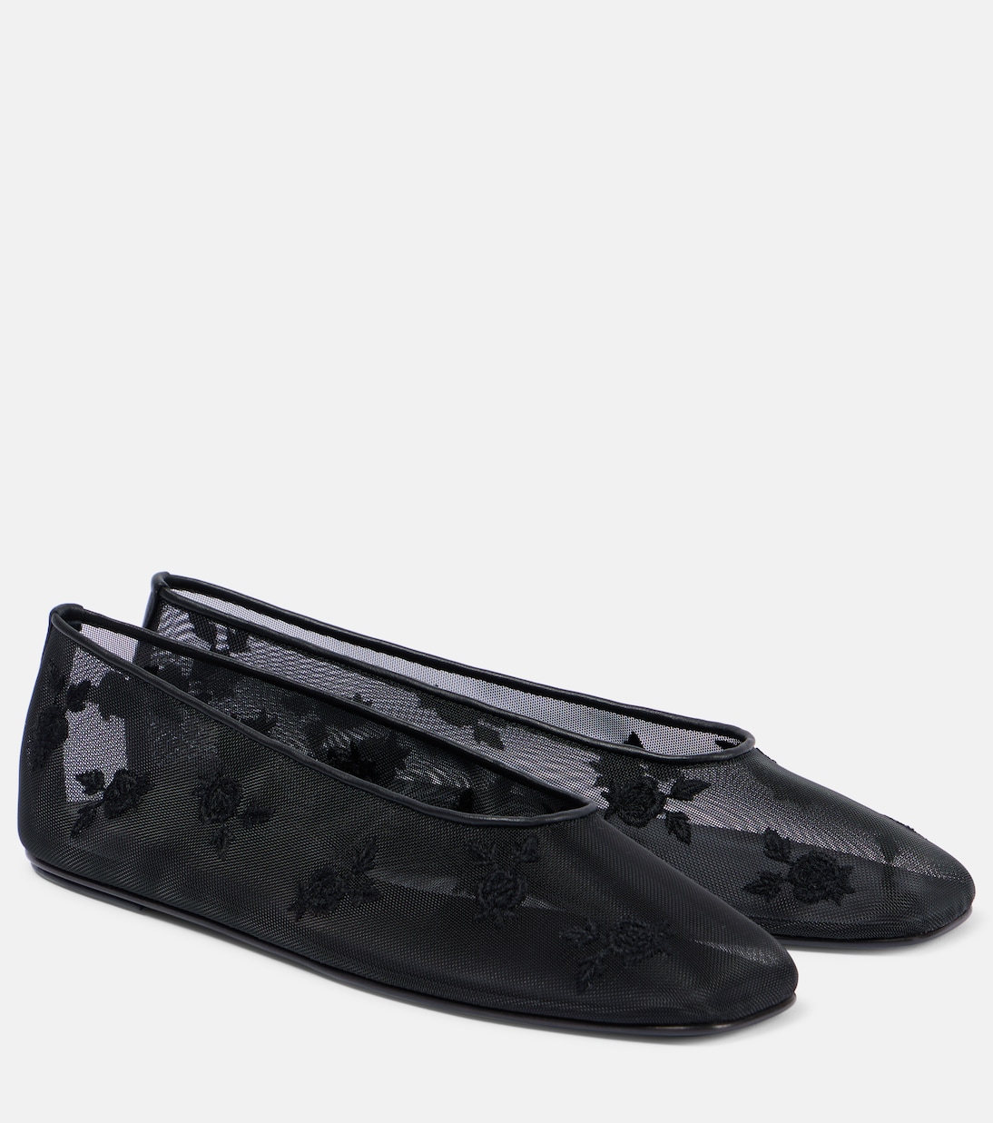 Embroidered mesh ballet flats | Magda Butrym