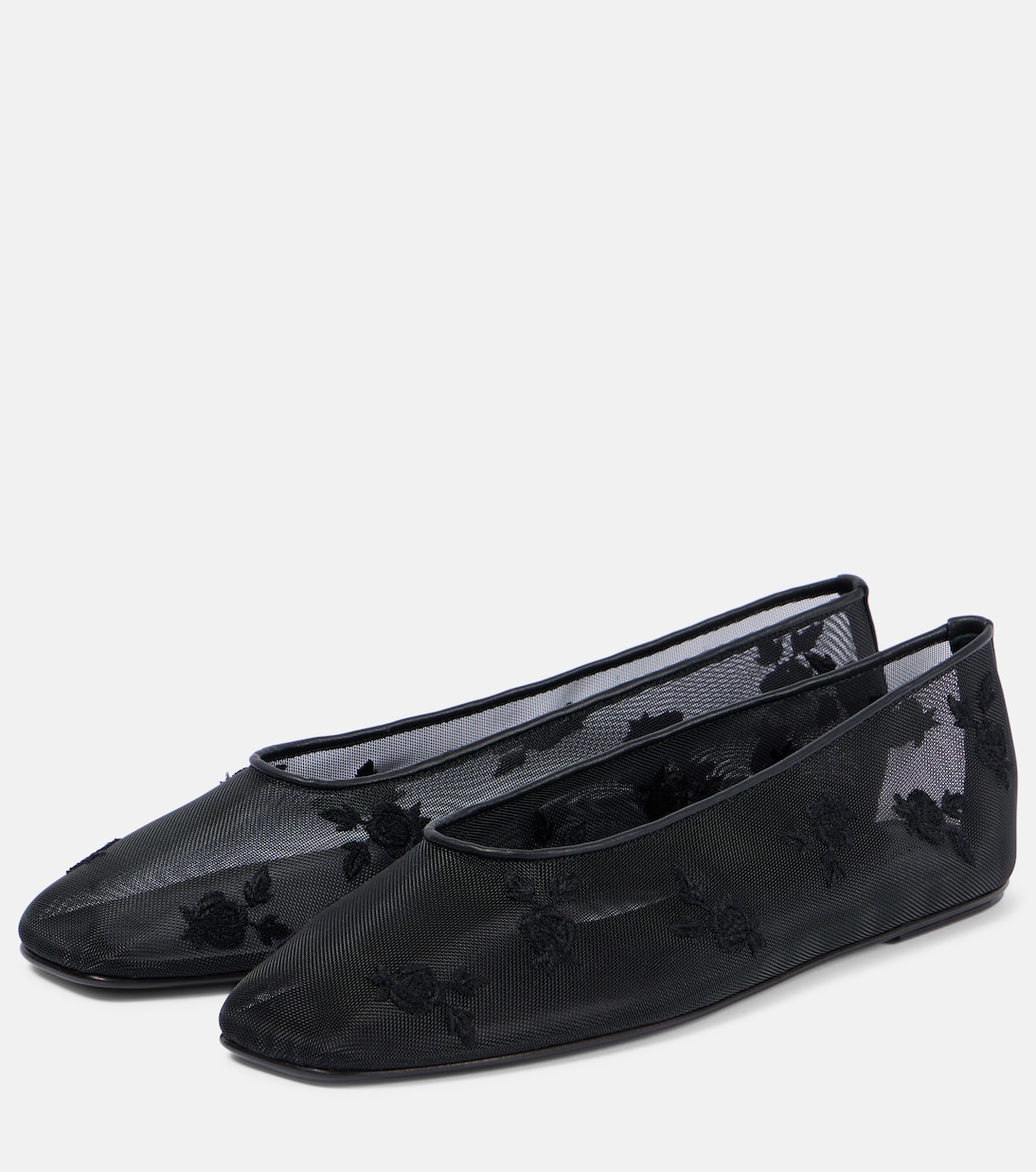 Embroidered mesh ballet flats | Magda Butrym