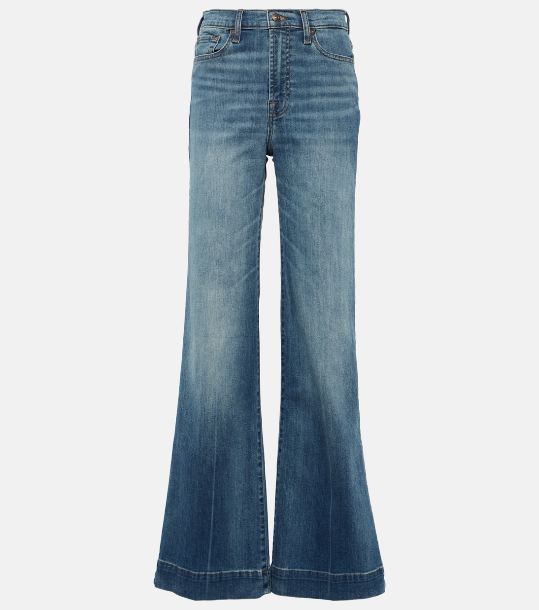 Modern Dojo high rise flared jeans in blue 7 For All Mankind Mytheresa