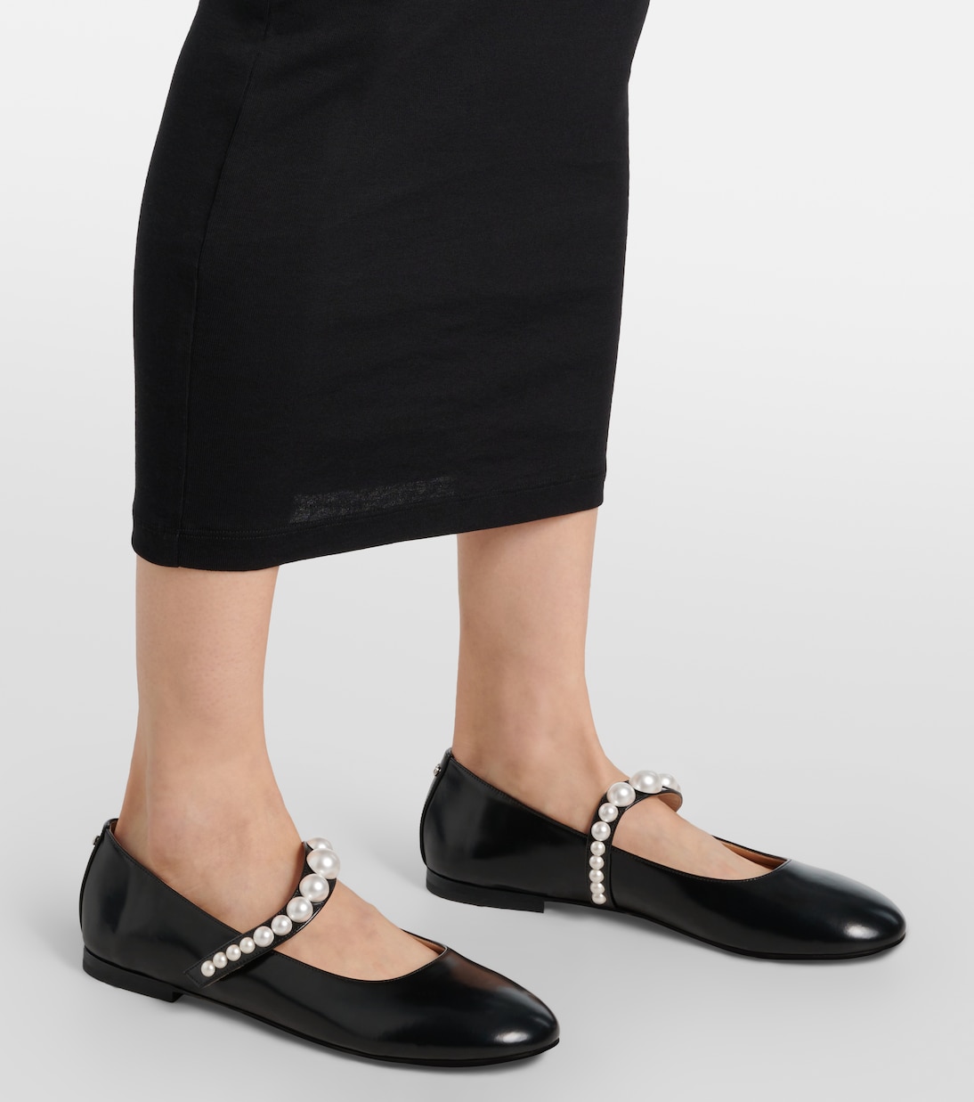 Verzierte Mary-Jane-Ballerinas Sirene aus Leder | Mach & Mach
