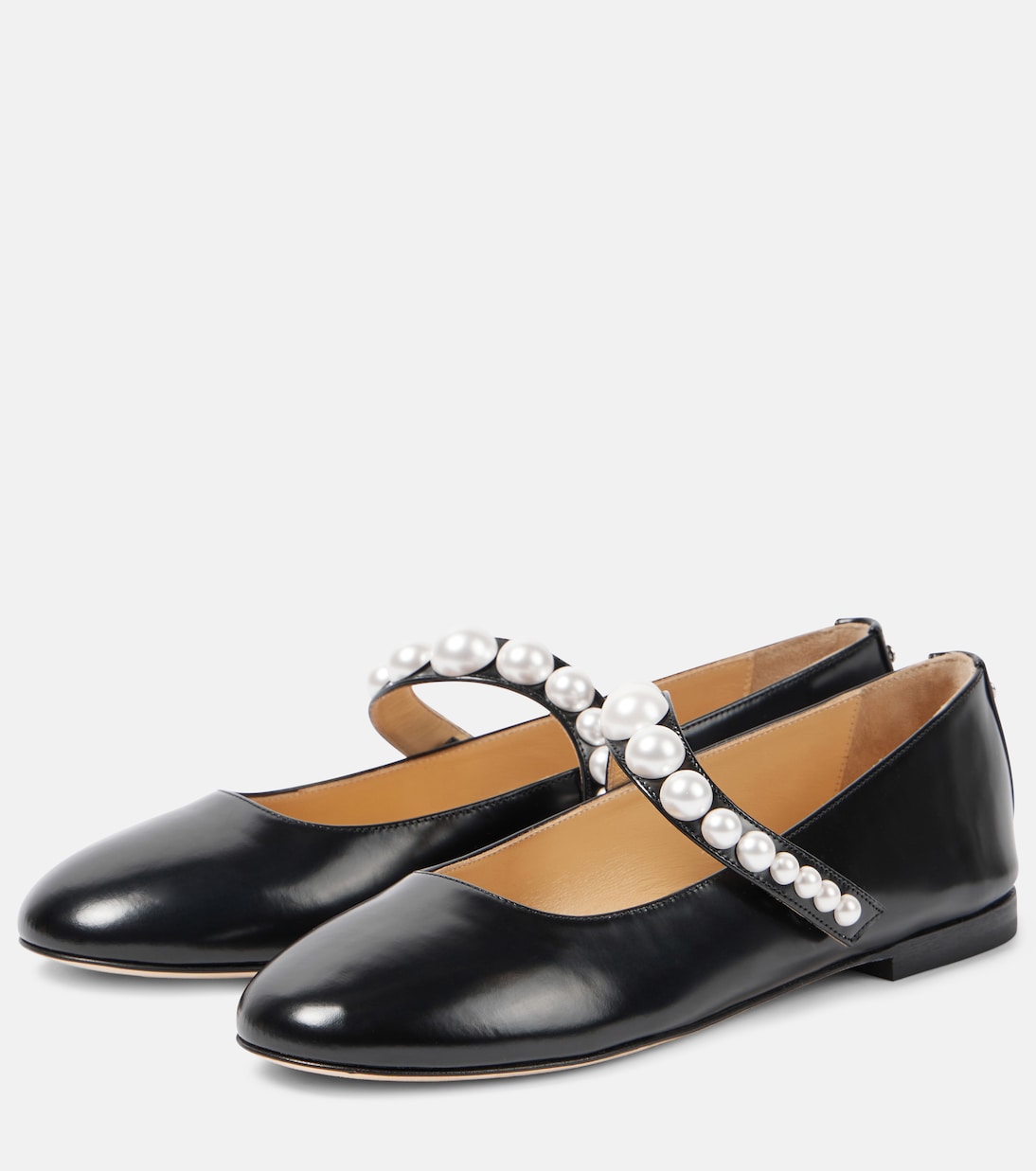 Verzierte Mary-Jane-Ballerinas Sirene aus Leder | Mach & Mach