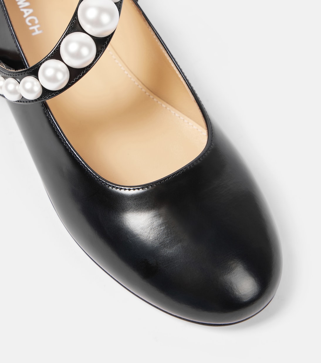 Verzierte Mary-Jane-Ballerinas Sirene aus Leder | Mach & Mach