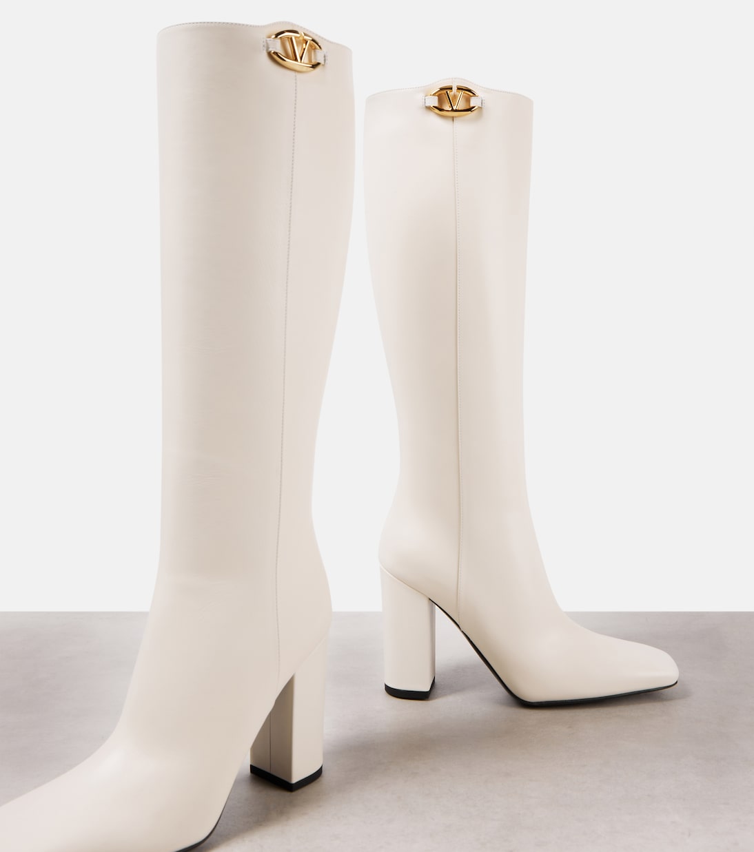 Botas altas VLogo The Bold Edition 100 de piel | Valentino Garavani