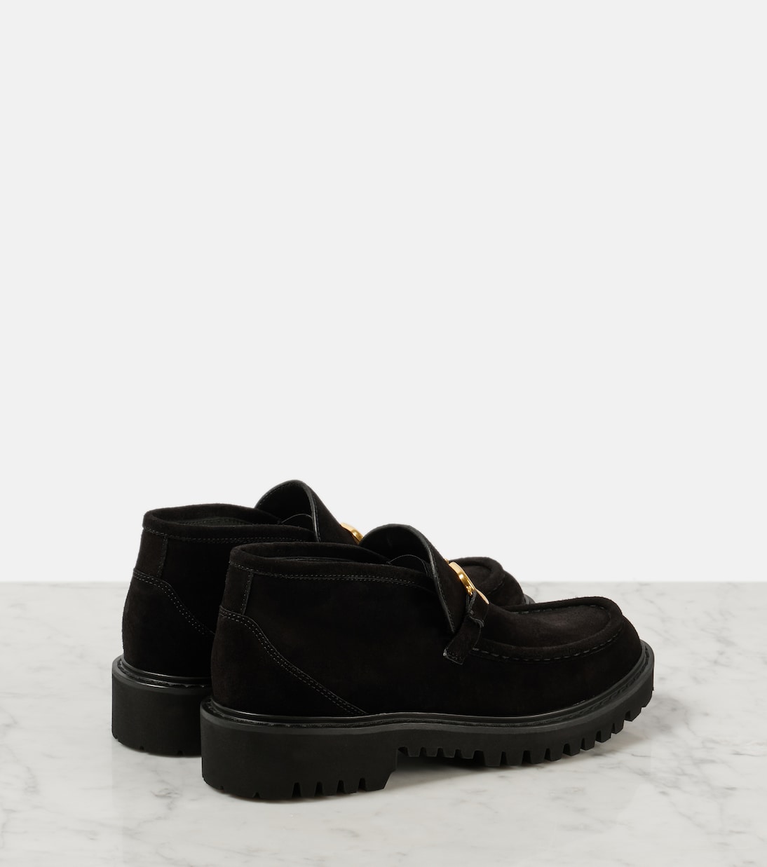 Bottines VLogo Signature en daim | Valentino Garavani