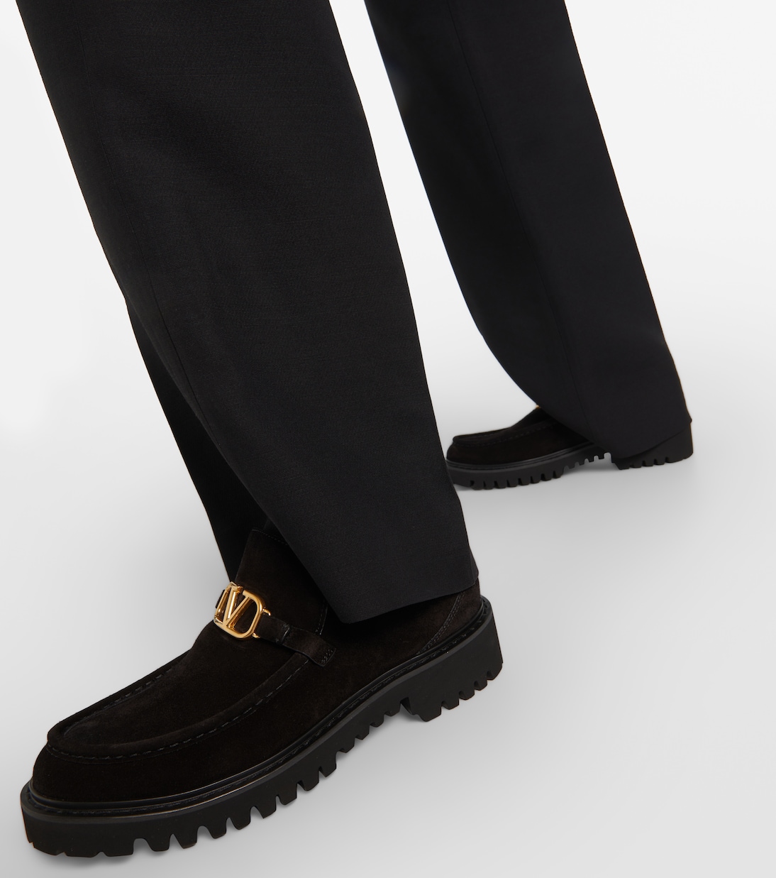 Bottines VLogo Signature en daim | Valentino Garavani