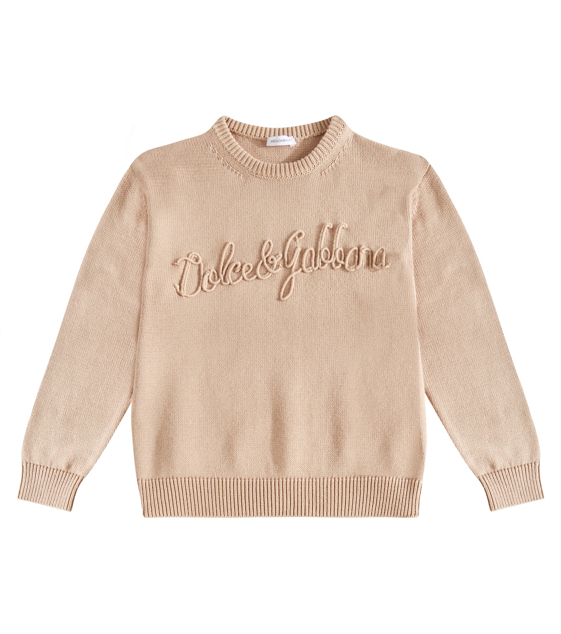Jersey de algodón con logo | Dolce&Gabbana Kids