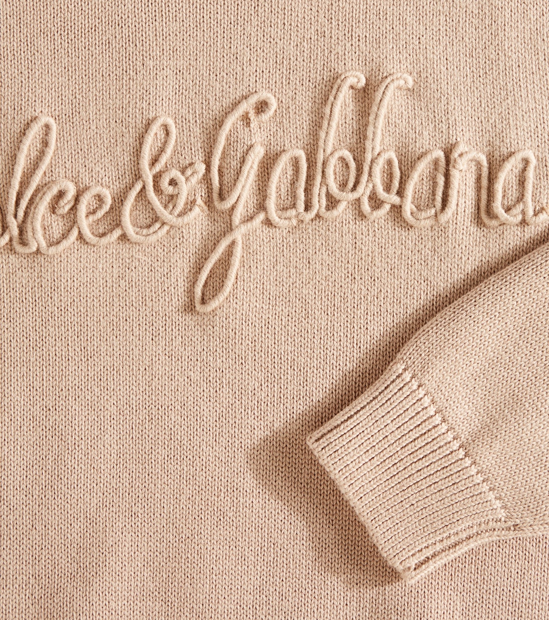 Jersey de algodón con logo | Dolce&Gabbana Kids