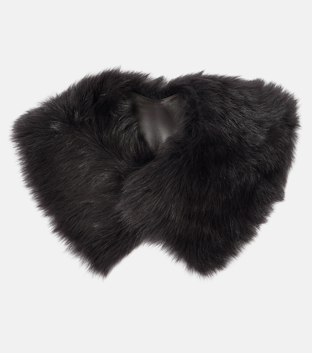 Collo in shearling con pelle | Toteme