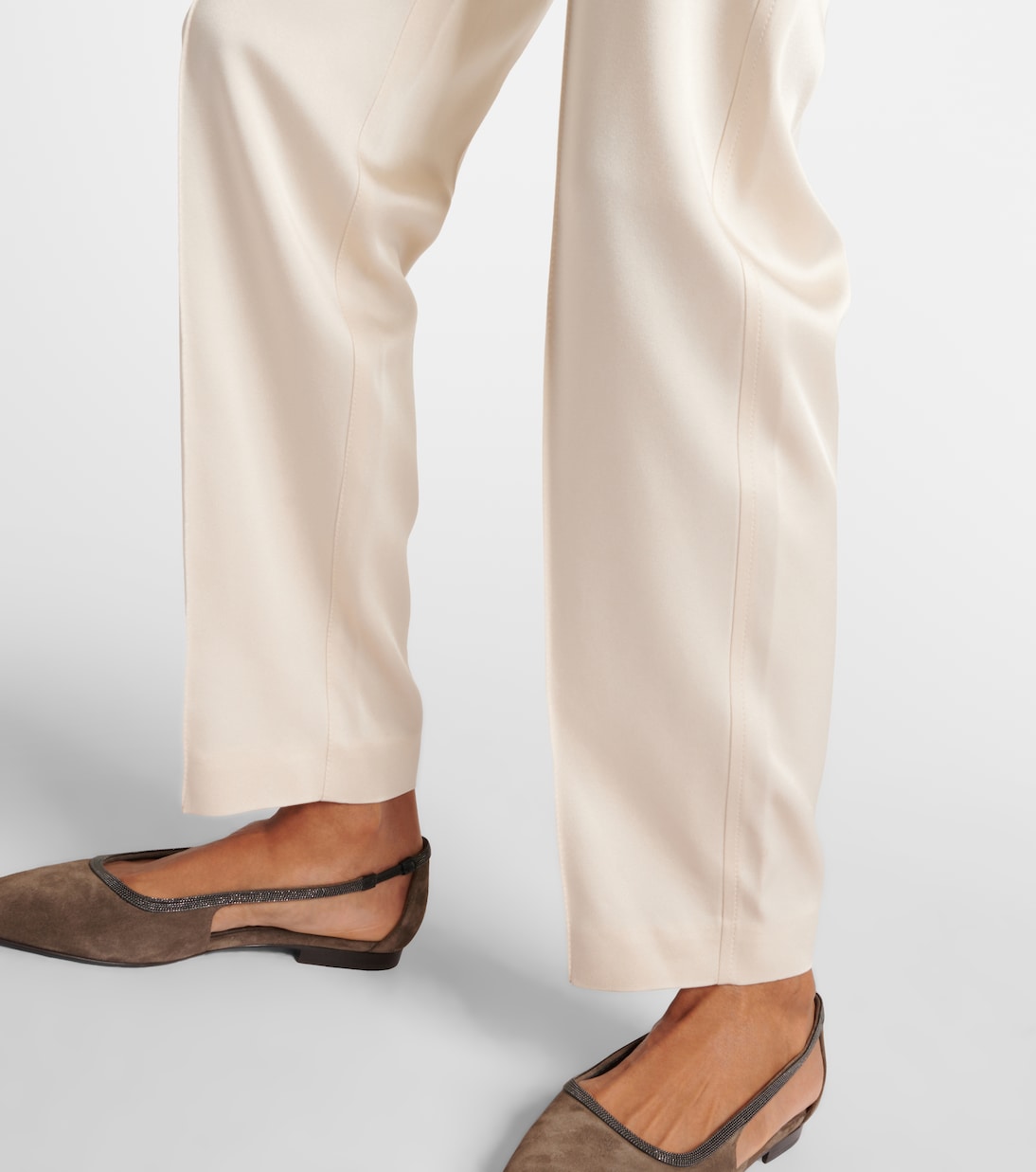 High-rise tapered pants | Brunello Cucinelli