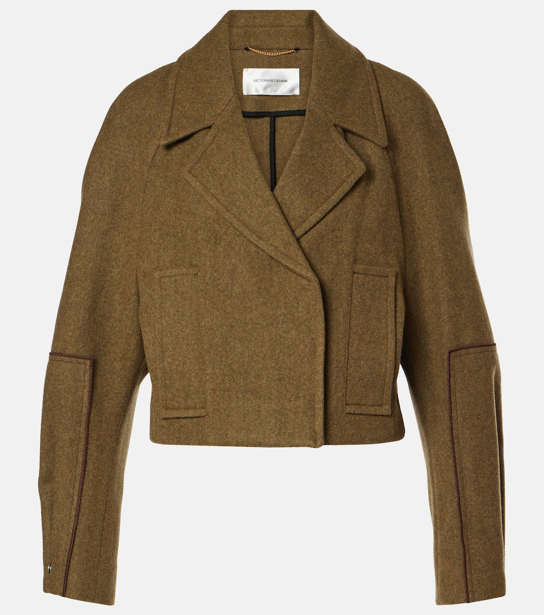 Caban raccourci en laine | Victoria Beckham