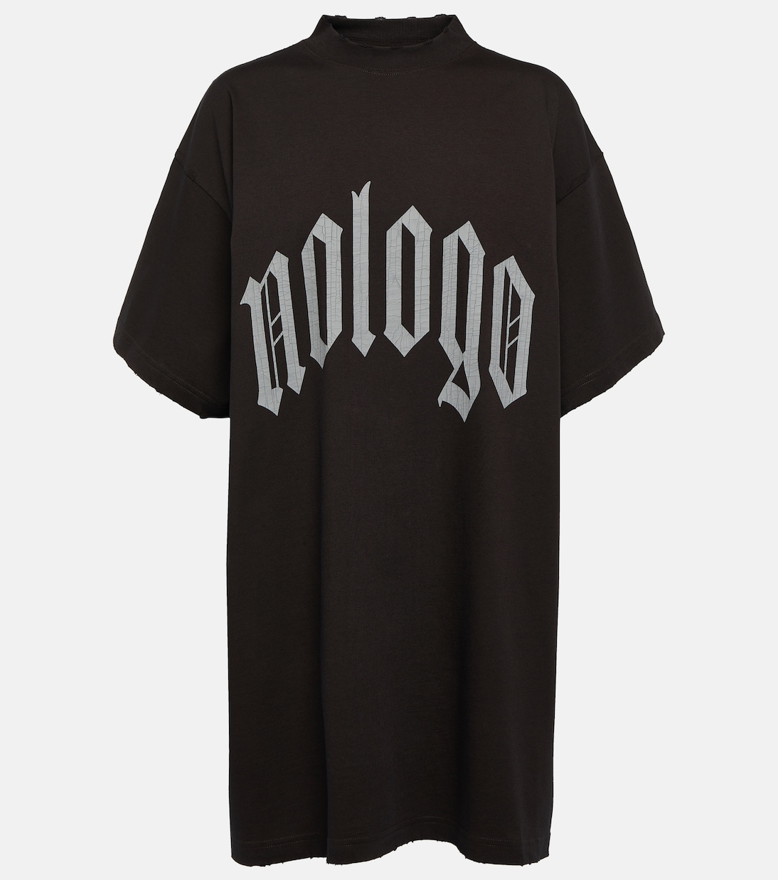 Camiseta de Algodón Estampada Balenciaga para Jóvenes