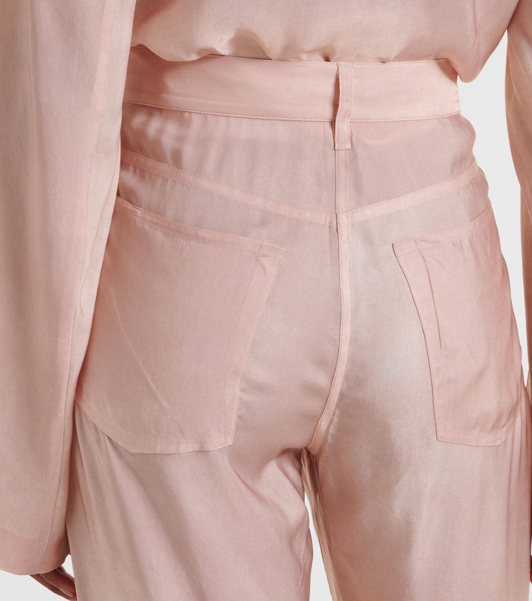 Printed twill wide-leg pants | Acne Studios