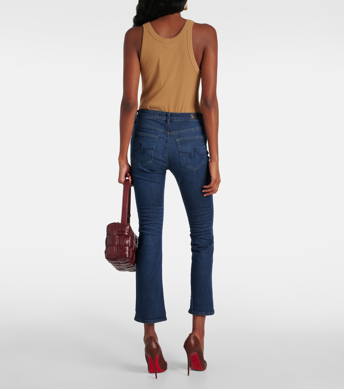 Jeans flared Jodi Crop a vita alta | AG Jeans