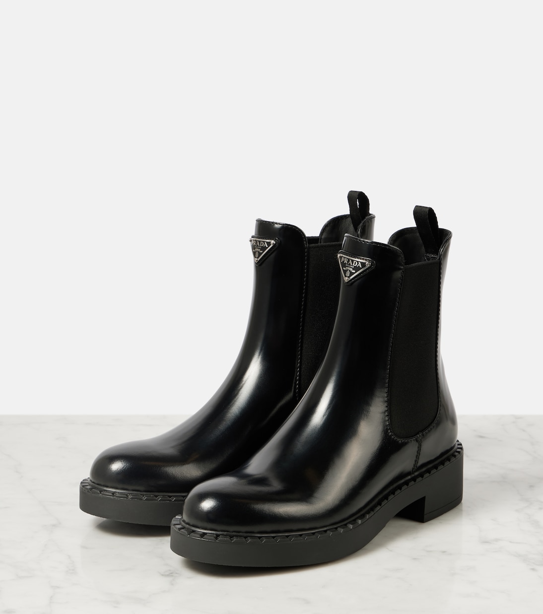 Bottines Chelsea en cuir | Prada