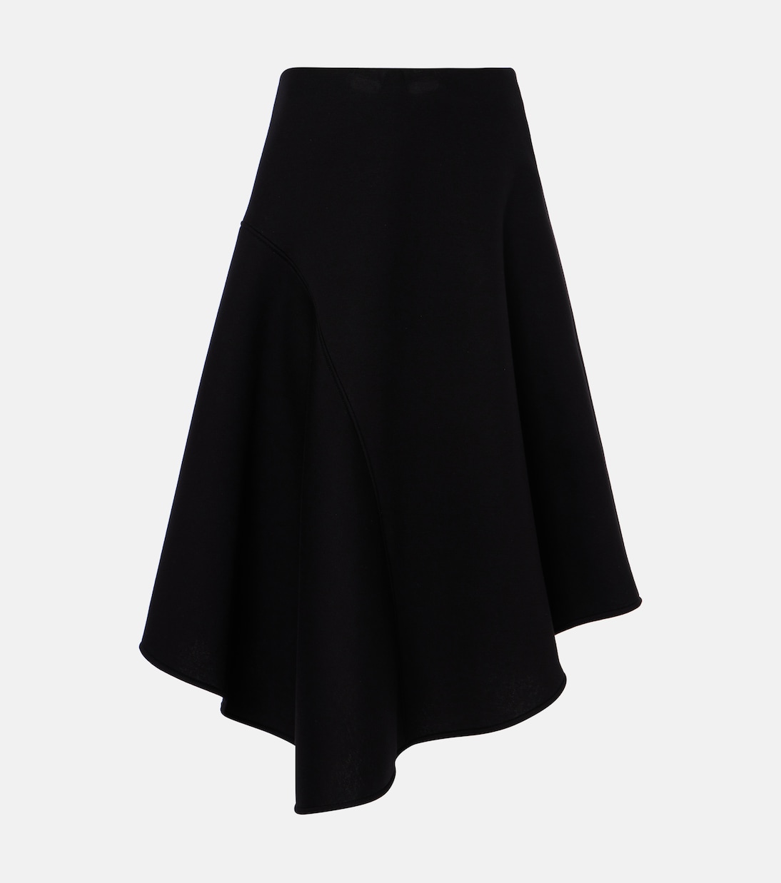 Falda midi asimétrica plisada | Plan C