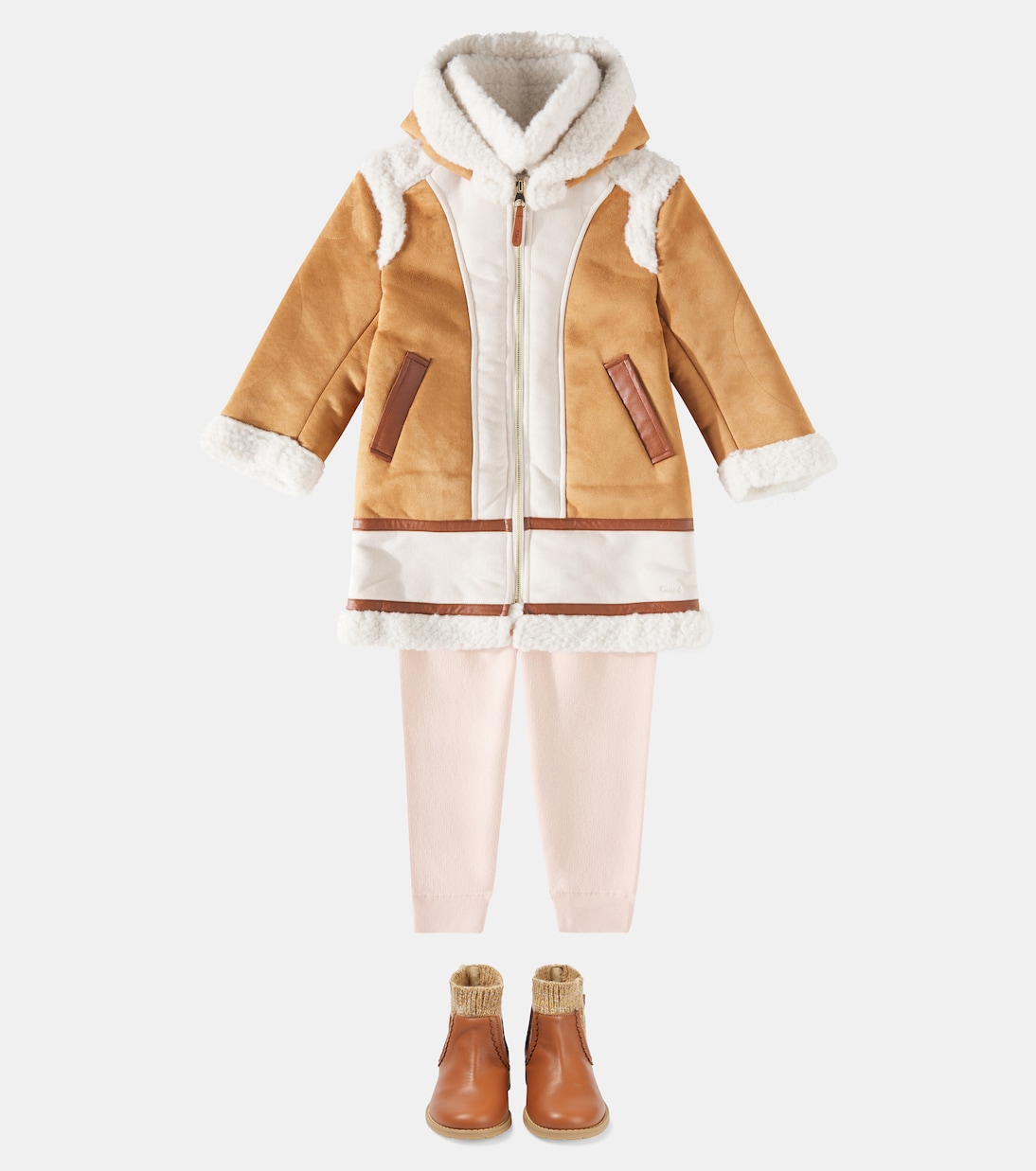 Abrigo de ante sintético con felpa | Chloé Kids