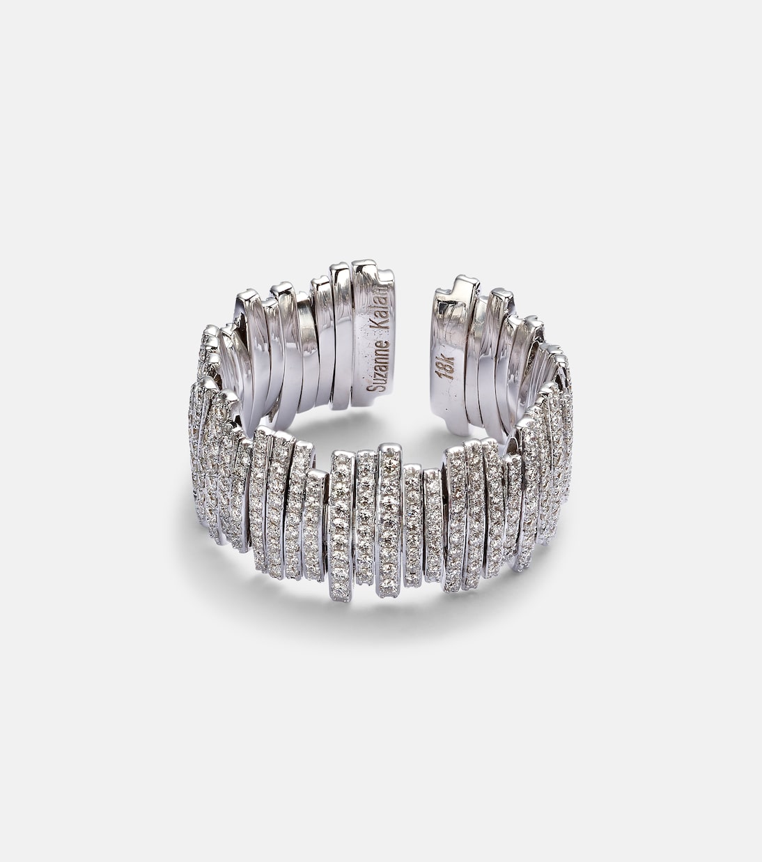 Bague en or blanc 18 ct et diamants | Suzanne Kalan