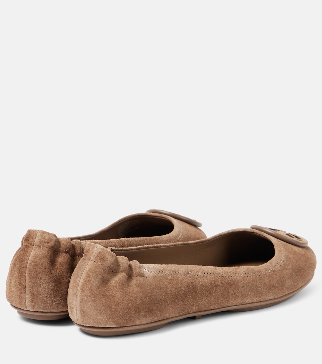 Minnie suede ballet flats in brown Tory Burch Mytheresa