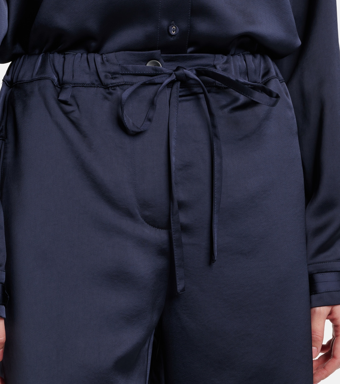 White Label Weite Hose Magnus aus Satin | Proenza Schouler