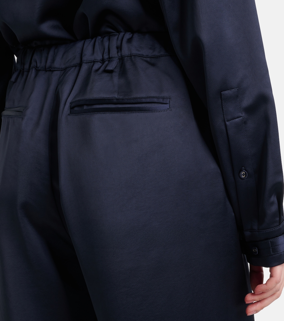 White Label Weite Hose Magnus aus Satin | Proenza Schouler