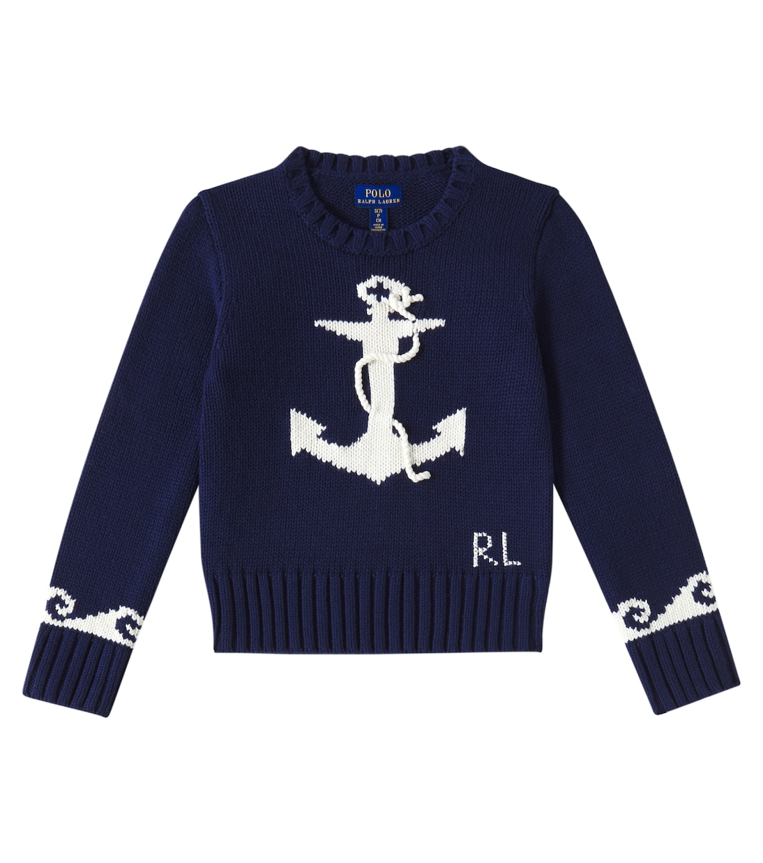 Anchor 인타르시아 코튼 스웨터 | Polo Ralph Lauren Kids
