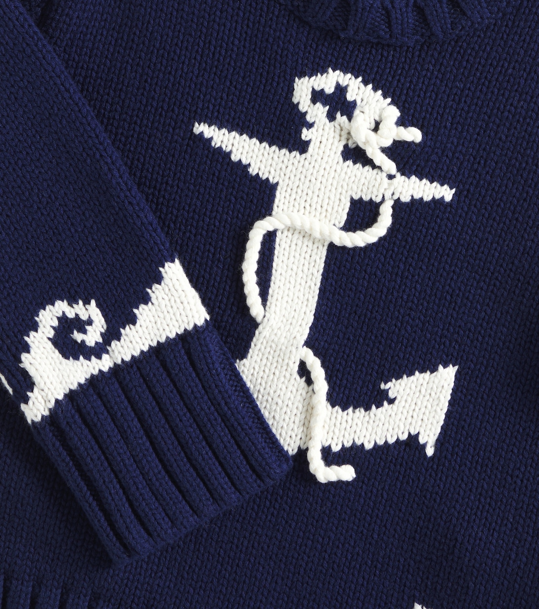 Anchor 인타르시아 코튼 스웨터 | Polo Ralph Lauren Kids