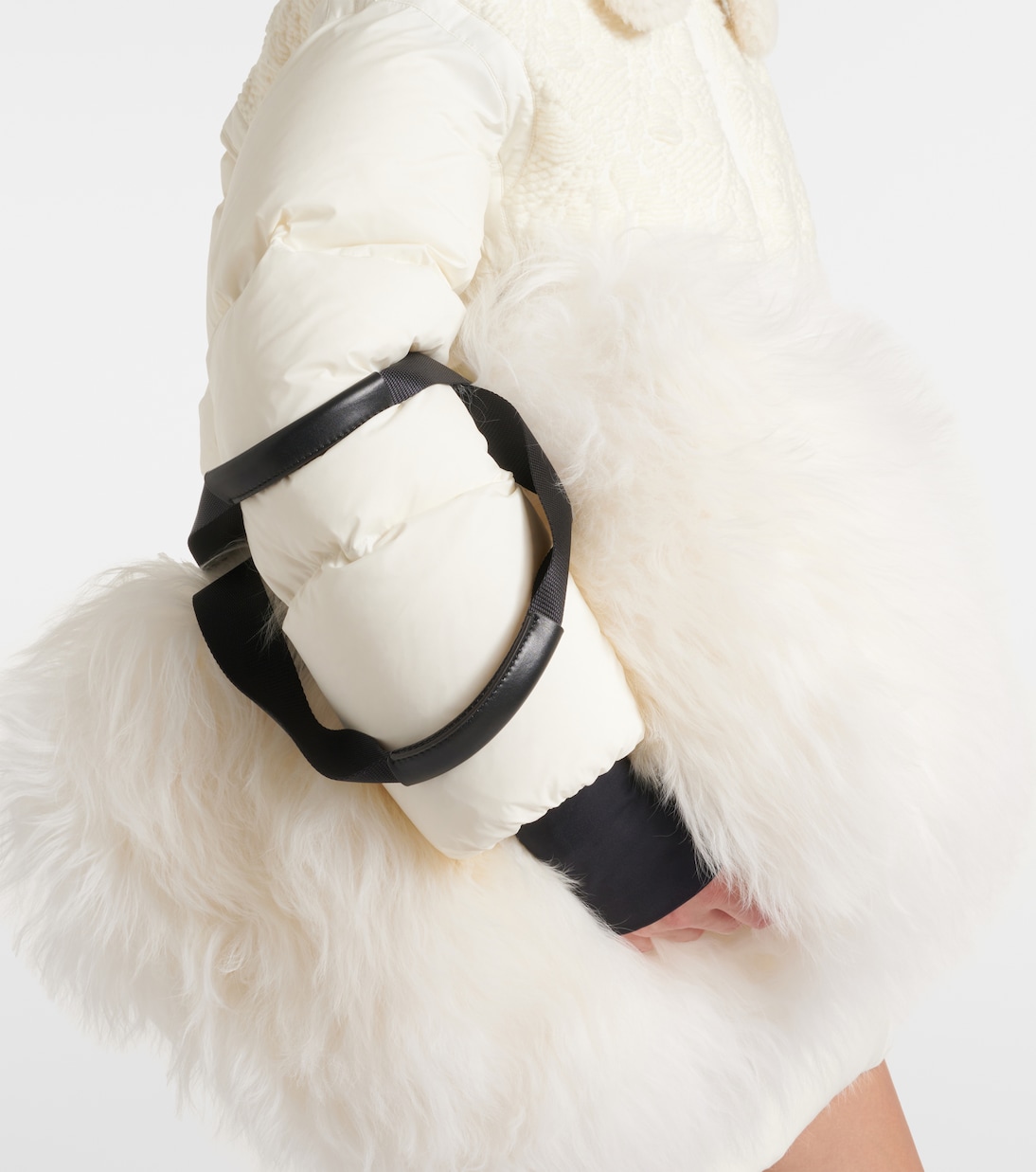 Borsa in shearling con pelle | Moncler Grenoble